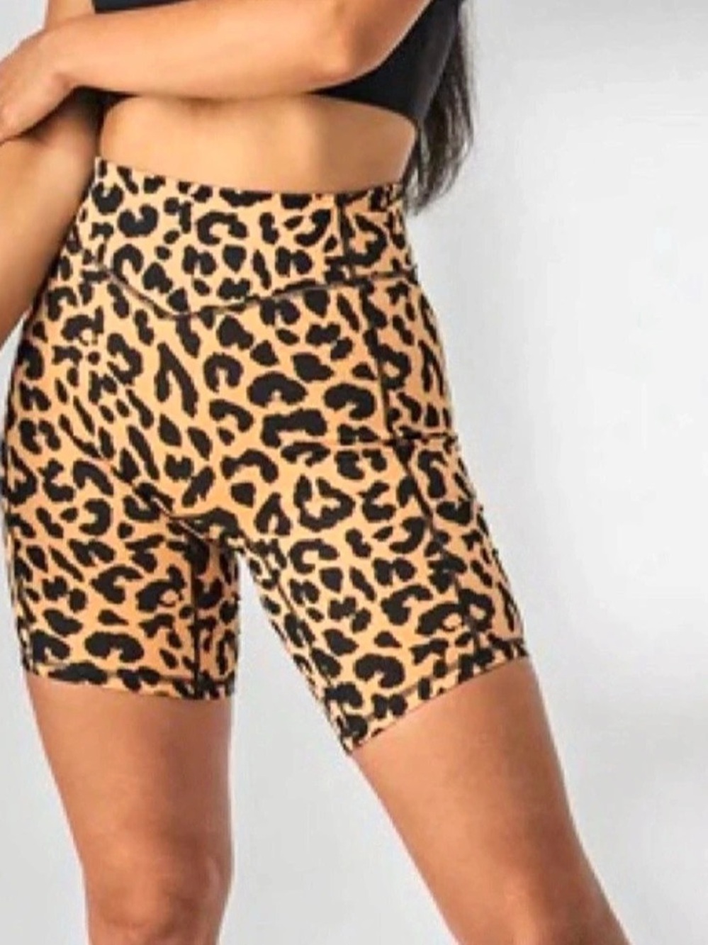 Balance Athletica VITAL SHORTS Leopard Print Bike Shorts